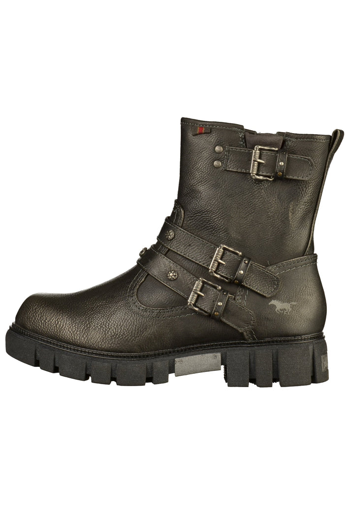 Mustang Stiefelette Lederimitat Graphit