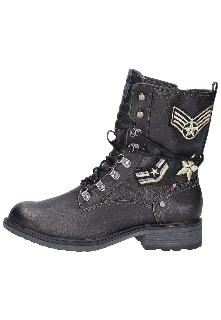 Mustang Stiefelette Lederimitat Graphit