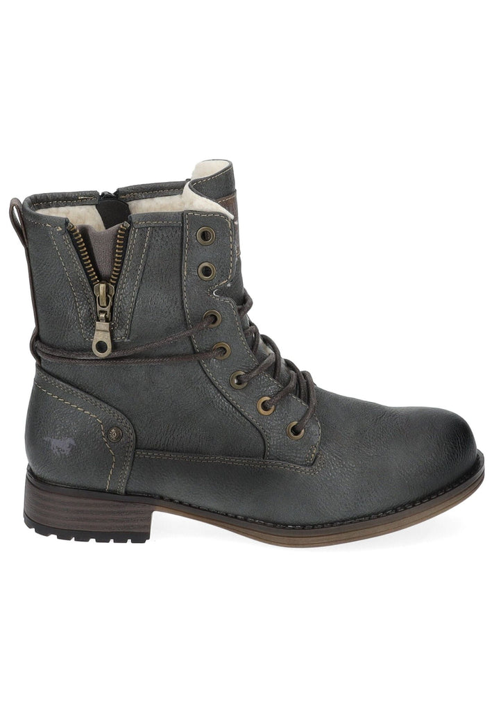 Mustang Stiefelette Lederimitat Graphit Warmfutter