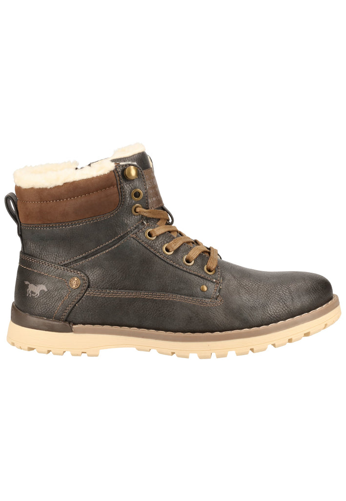 Mustang Stiefelette Lederimitat Graphit Warmfutter