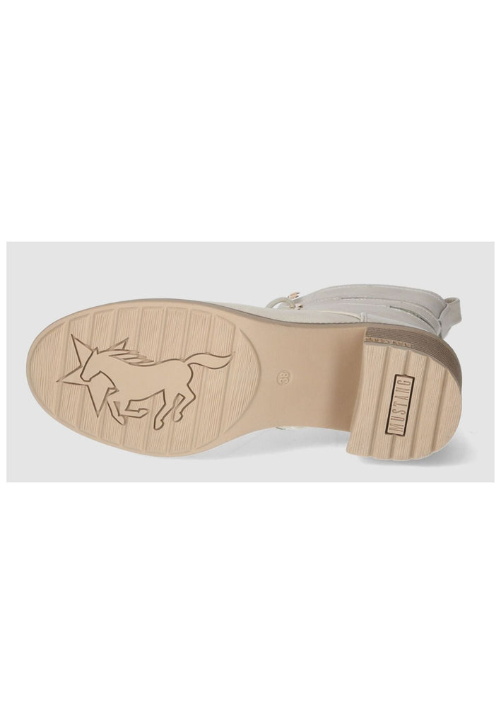 Mustang Stiefelette Lederimitat Ivory Warmfutter
