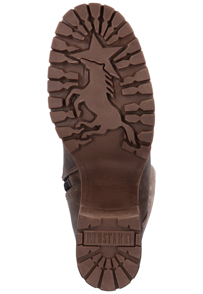 Mustang Stiefelette Lederimitat Kaffee