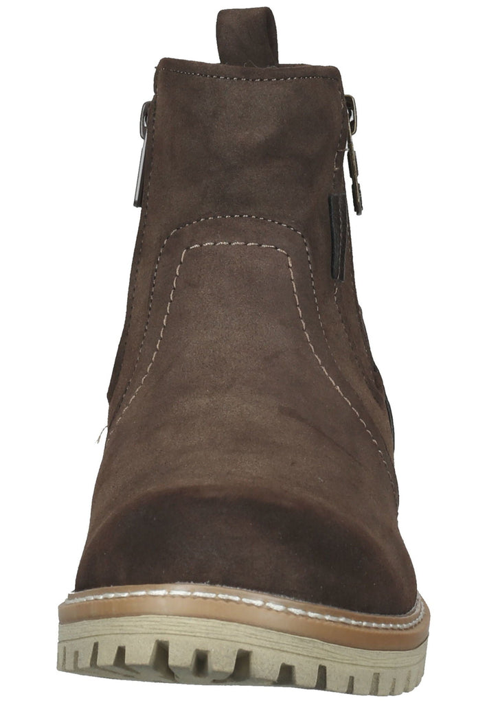 Mustang Stiefelette Lederimitat Kaffee Warmfutter