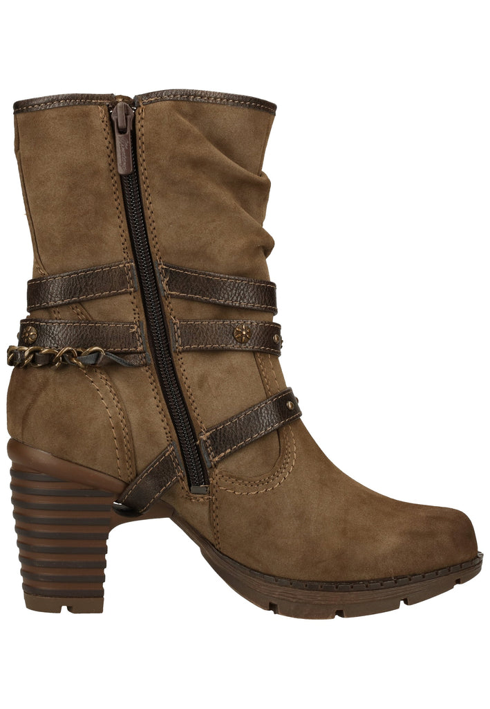 Mustang Stiefelette Lederimitat Kaffee Warmfutter