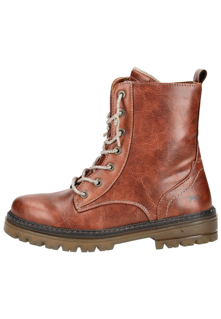 Mustang Stiefelette Lederimitat Kastanie