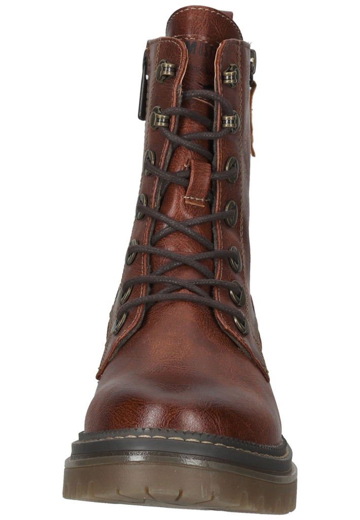 Mustang Stiefelette Lederimitat Kastanie
