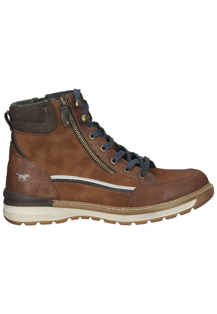 Mustang Stiefelette Lederimitat Kastanie