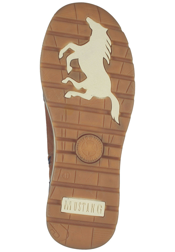 Mustang Stiefelette Lederimitat Kastanie