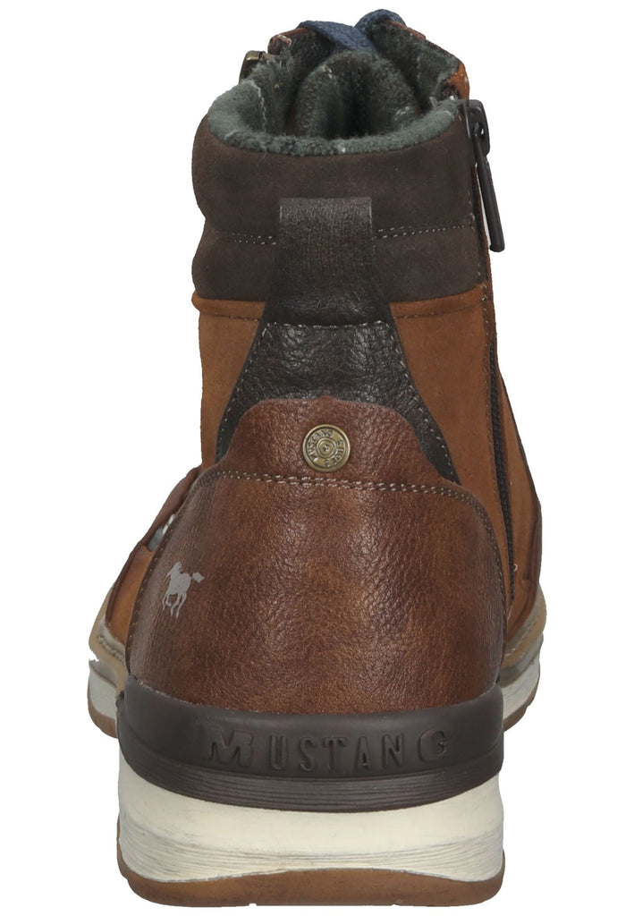 Mustang Stiefelette Lederimitat Kastanie
