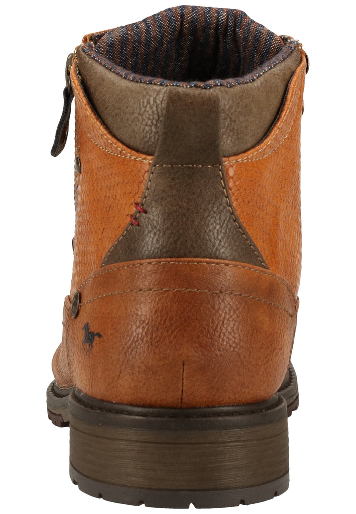 Mustang Stiefelette Lederimitat Kastanie