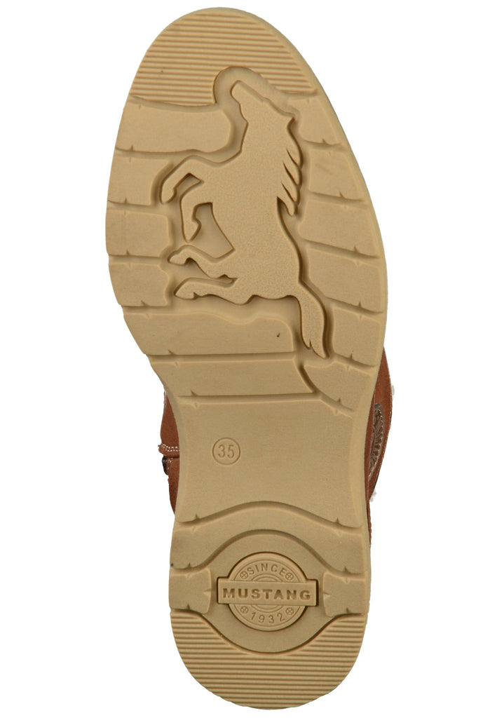 Mustang Stiefelette Lederimitat Kastanie