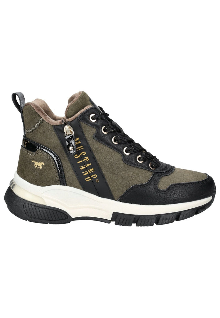 Mustang Stiefelette Lederimitat Military Warmfutter