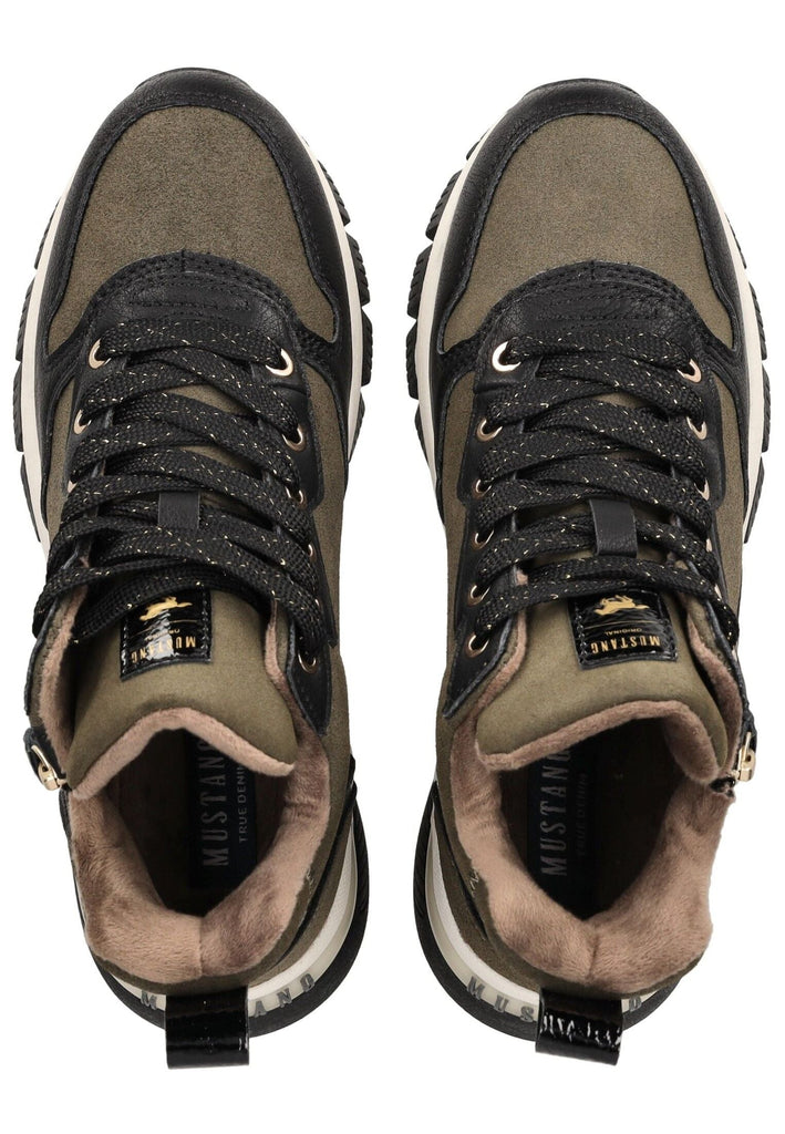 Mustang Stiefelette Lederimitat Military Warmfutter