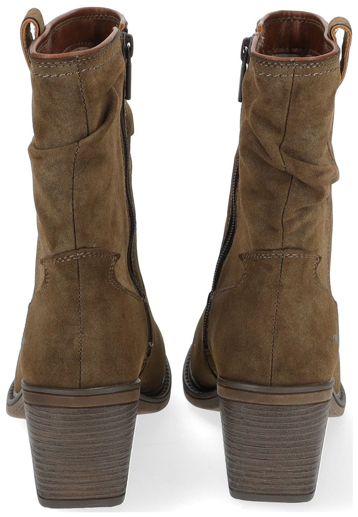 Mustang Stiefelette Lederimitat Mittelbraun Warmfutter