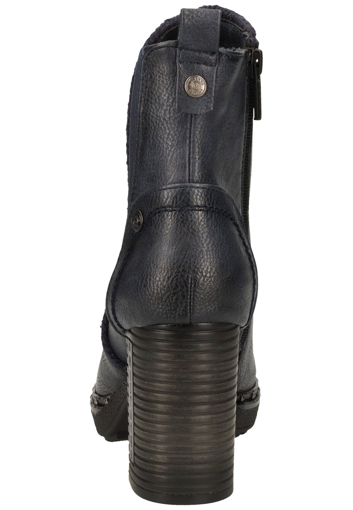 Mustang Stiefelette Lederimitat Navy