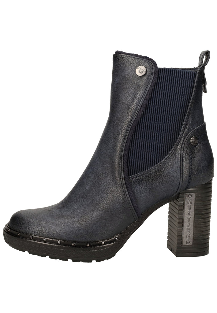 Mustang Stiefelette Lederimitat Navy