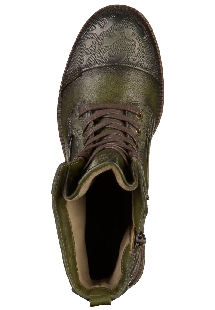 Mustang Stiefelette Lederimitat Oliv