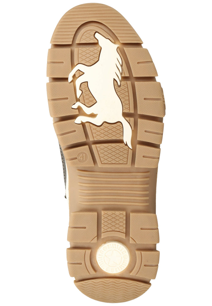 Mustang Stiefelette Lederimitat Oliv Warmfutter