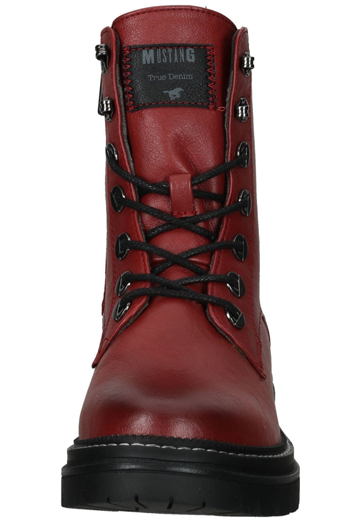 Mustang Stiefelette Lederimitat Rot