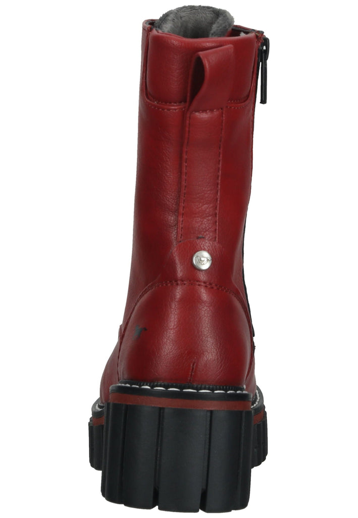 Mustang Stiefelette Lederimitat Rot