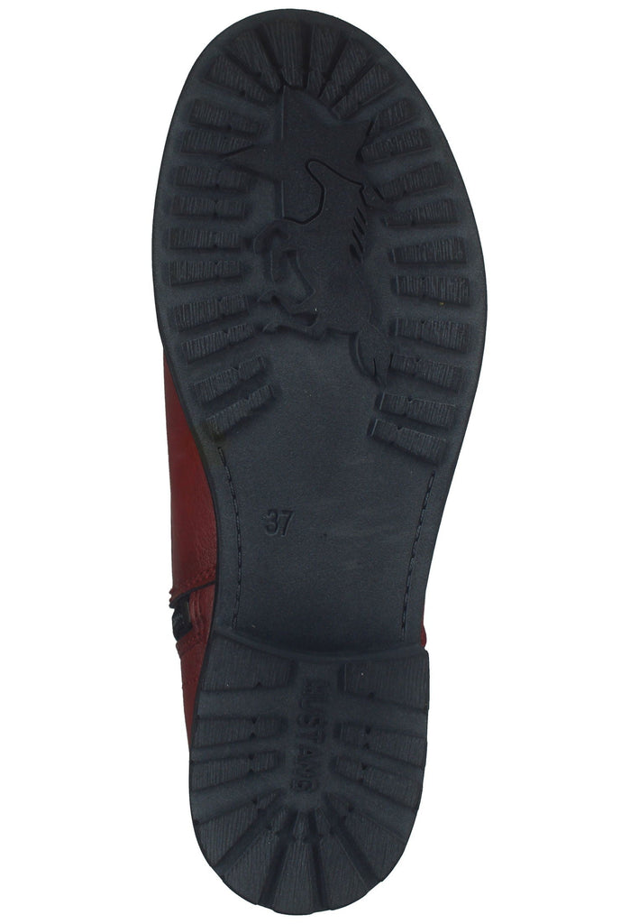 Mustang Stiefelette Lederimitat Rot