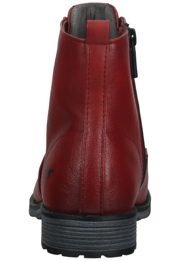 Mustang Stiefelette Lederimitat Rot