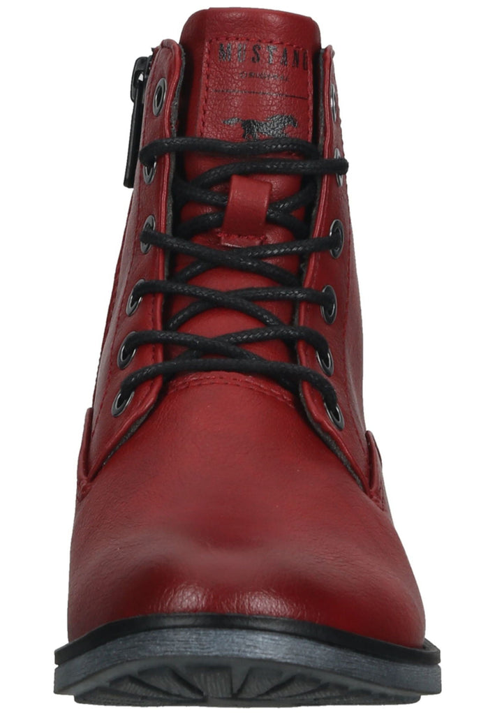 Mustang Stiefelette Lederimitat Rot