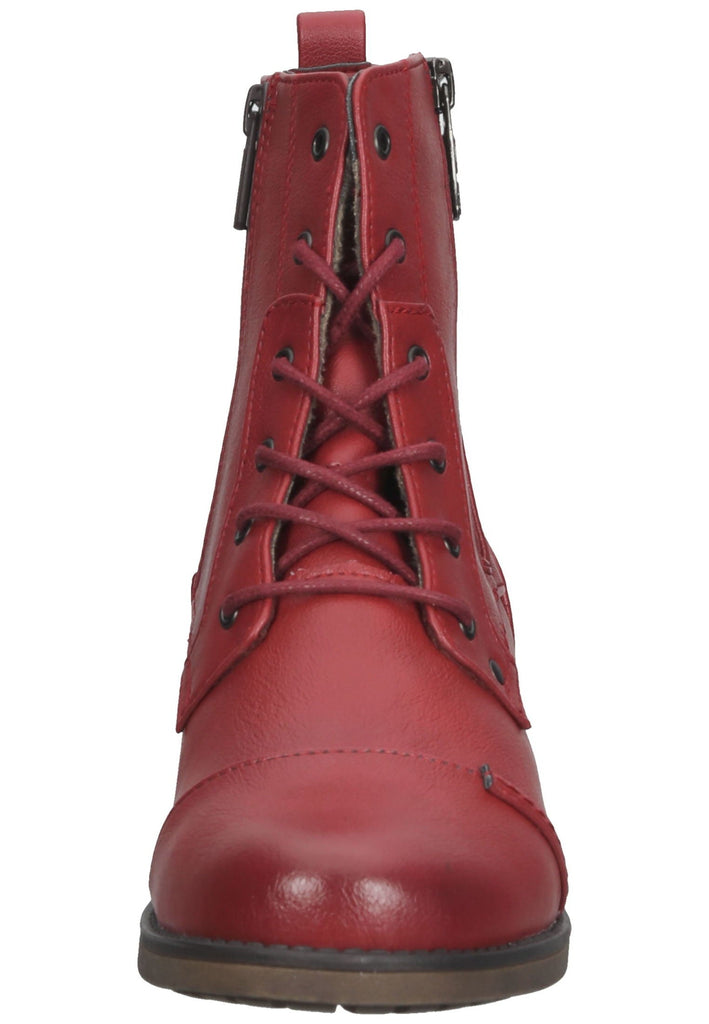 Mustang Stiefelette Lederimitat Rot