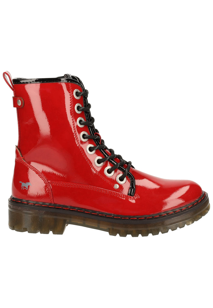 Mustang Stiefelette Lederimitat Rot