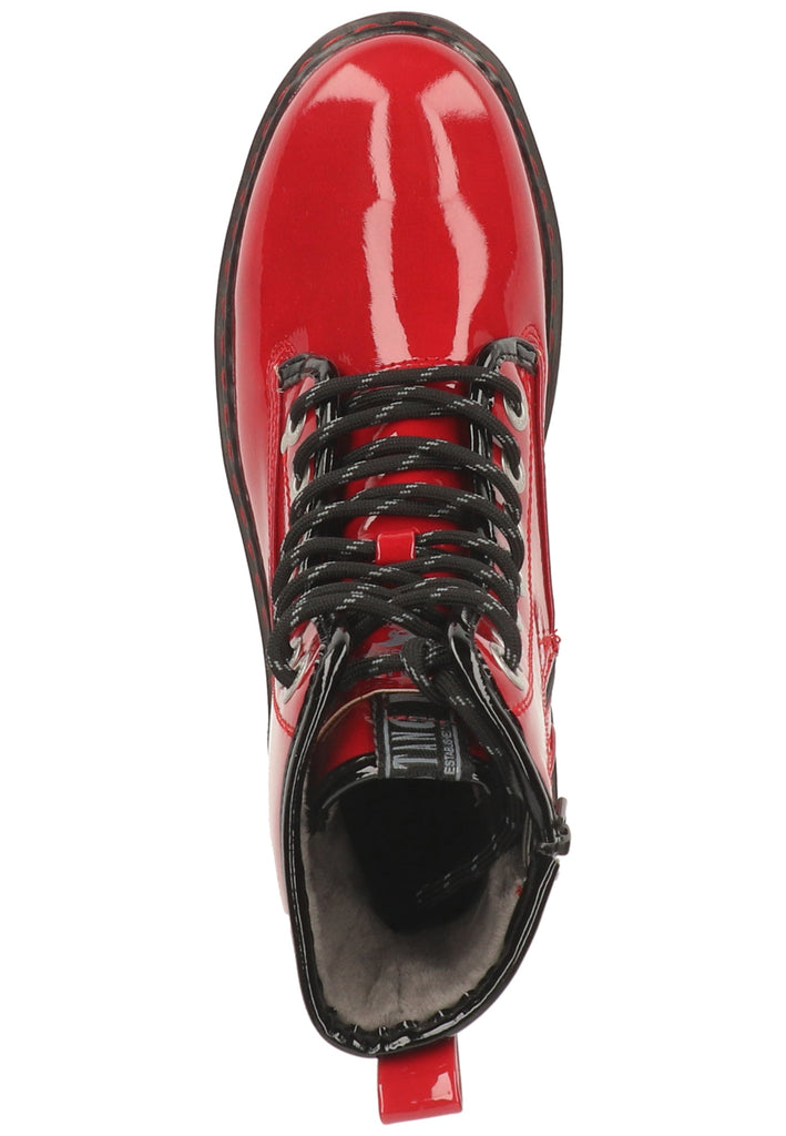 Mustang Stiefelette Lederimitat Rot