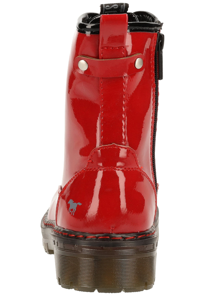 Mustang Stiefelette Lederimitat Rot