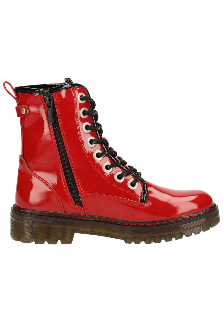 Mustang Stiefelette Lederimitat Rot