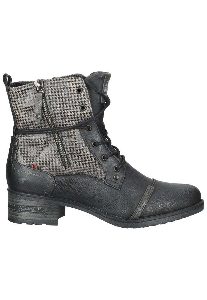 Mustang Stiefelette Lederimitat Schwarz