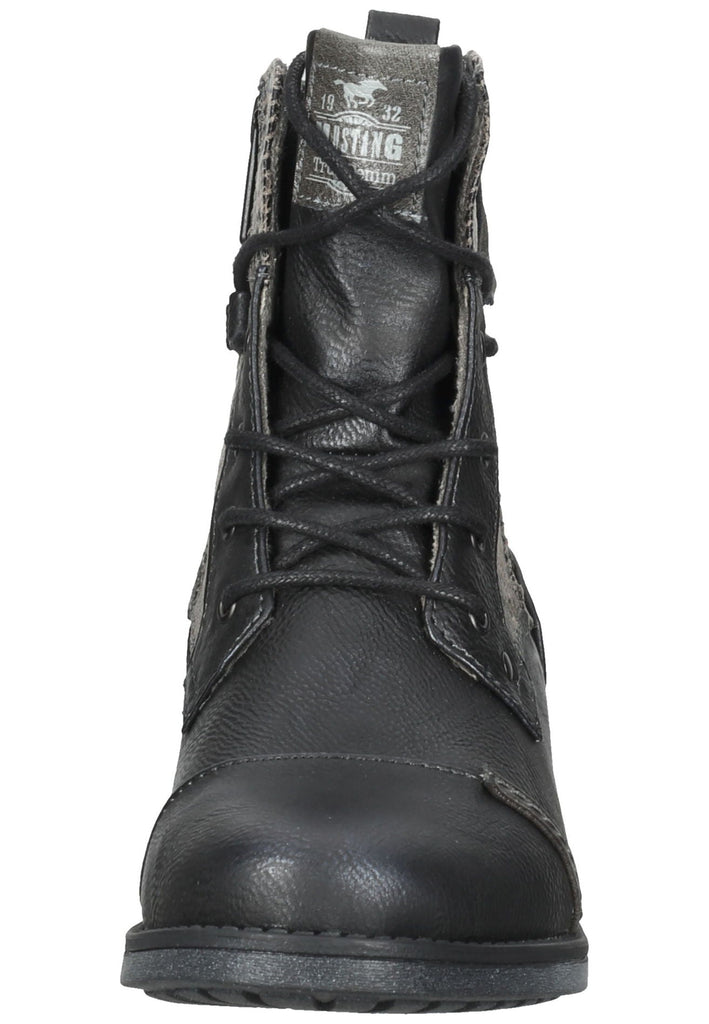 Mustang Stiefelette Lederimitat Schwarz