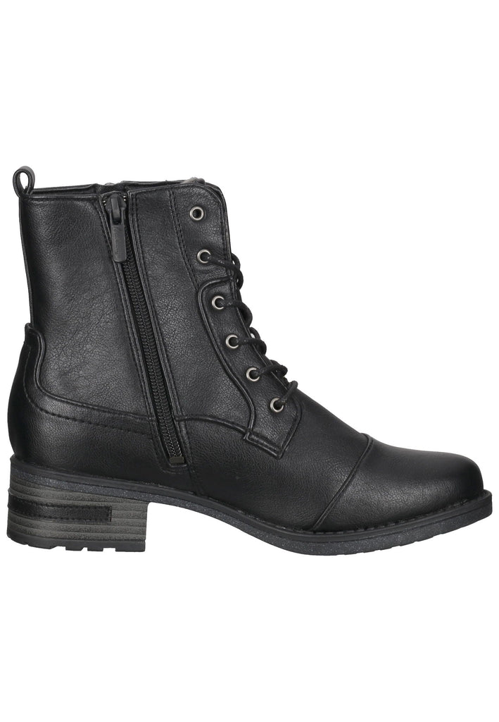 Mustang Stiefelette Lederimitat Schwarz