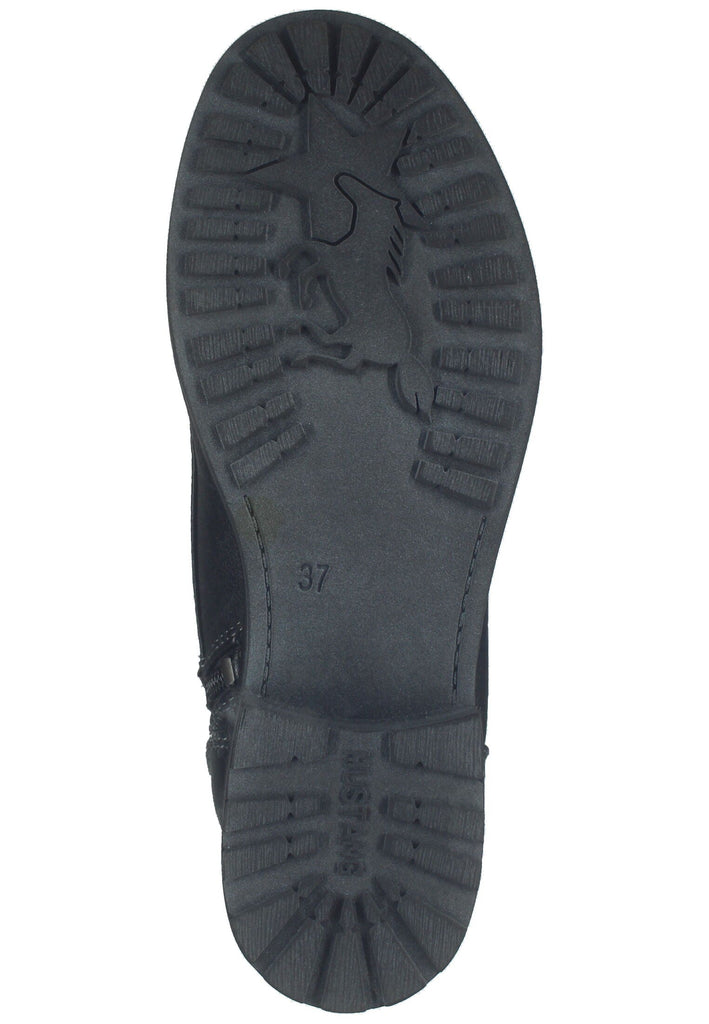 Mustang Stiefelette Lederimitat Schwarz