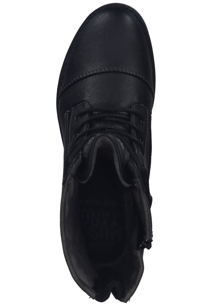 Mustang Stiefelette Lederimitat Schwarz