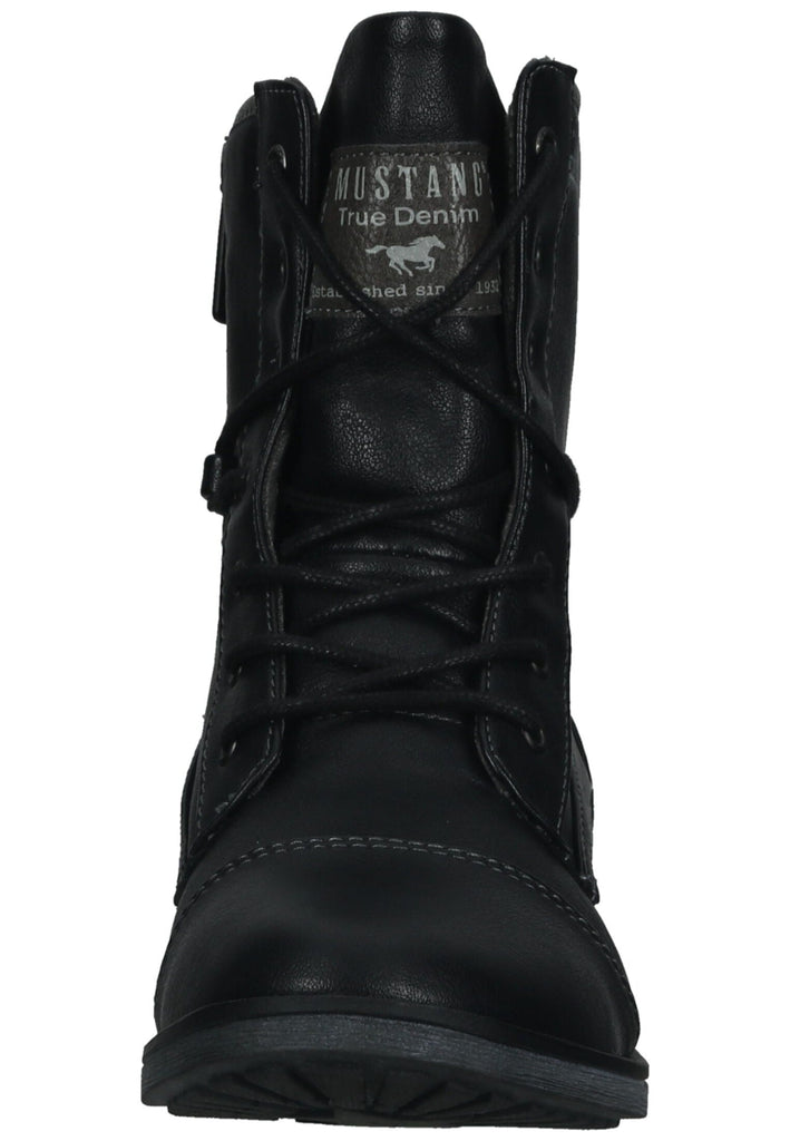 Mustang Stiefelette Lederimitat Schwarz