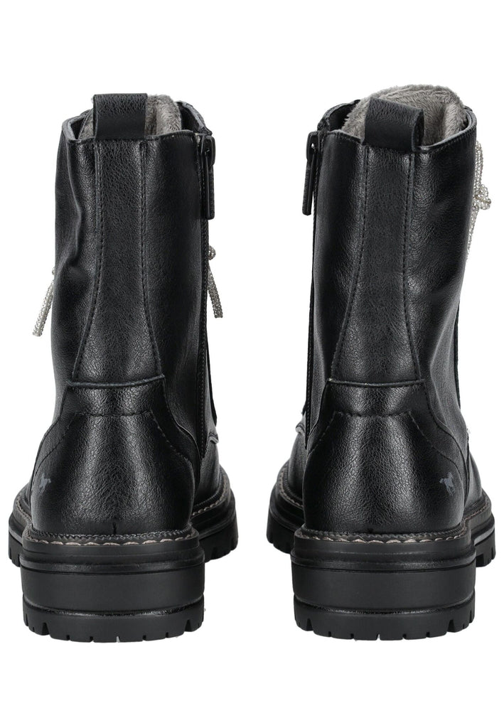 Mustang Stiefelette Lederimitat Schwarz