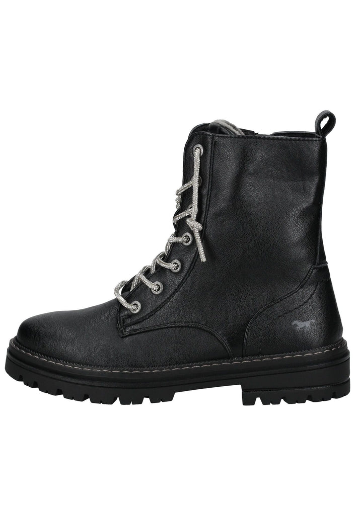Mustang Stiefelette Lederimitat Schwarz
