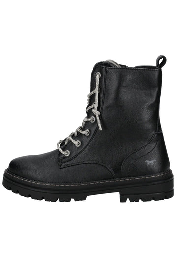 Mustang Stiefelette Lederimitat Schwarz