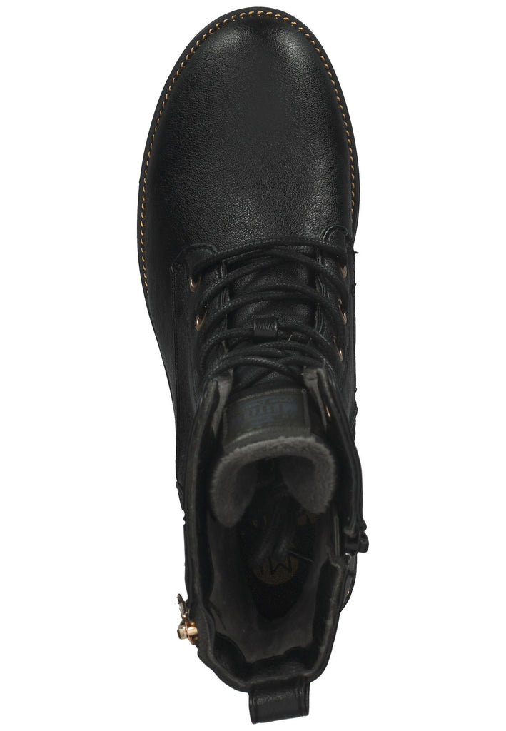Mustang Stiefelette Lederimitat Schwarz