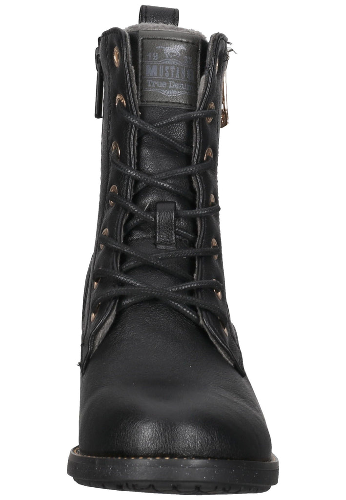 Mustang Stiefelette Lederimitat Schwarz