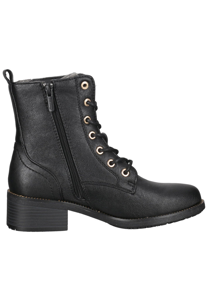 Mustang Stiefelette Lederimitat Schwarz