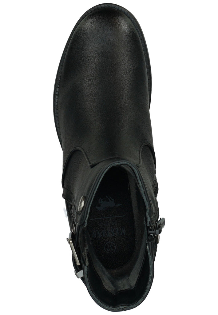 Mustang Stiefelette Lederimitat Schwarz