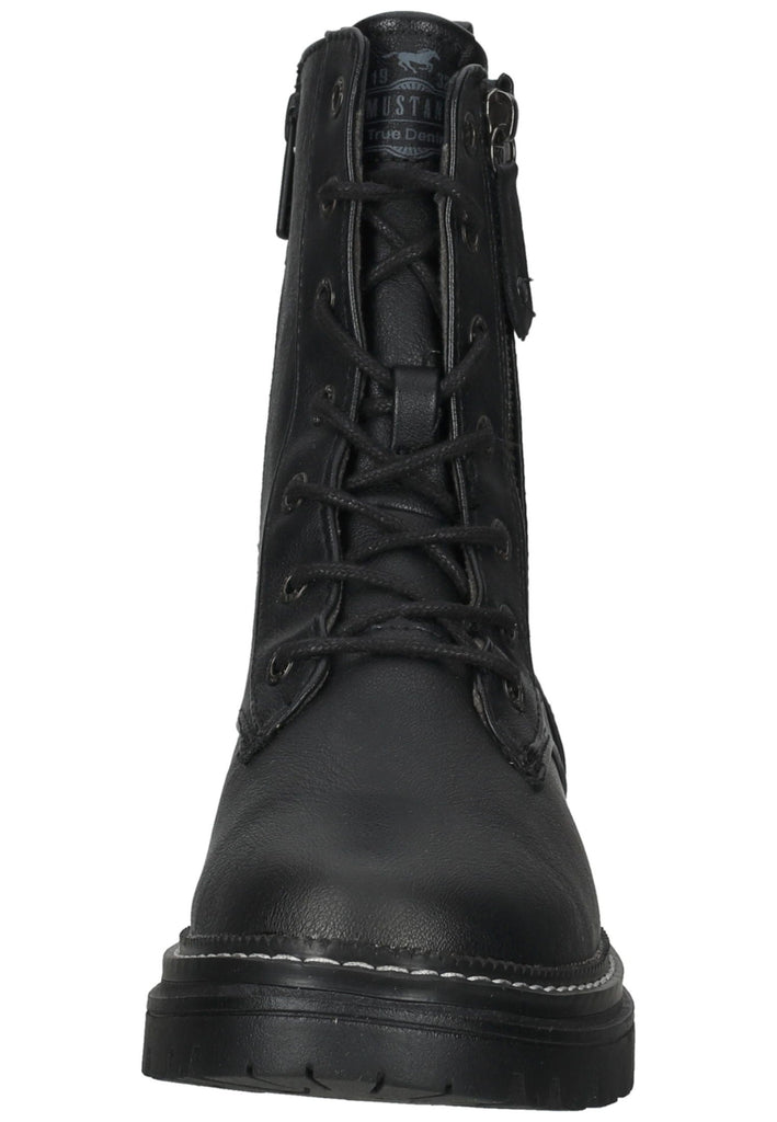 Mustang Stiefelette Lederimitat Schwarz