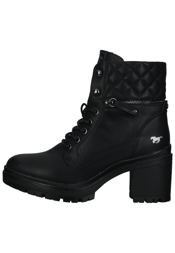 Mustang Stiefelette Lederimitat Schwarz