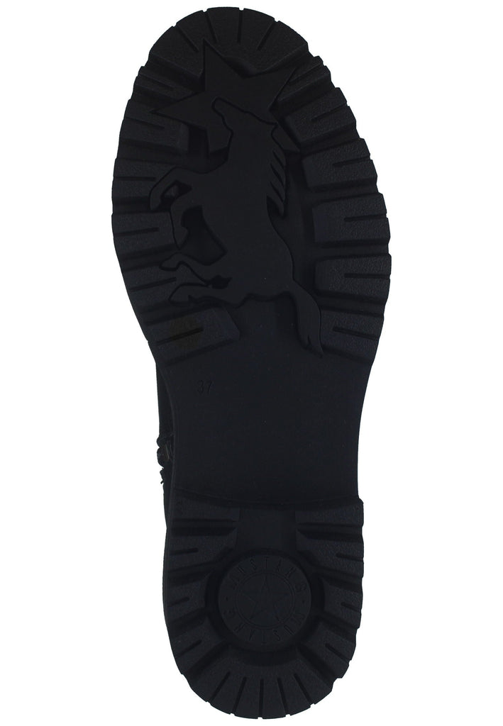 Mustang Stiefelette Lederimitat Schwarz