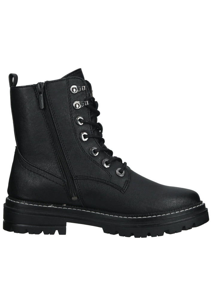 Mustang Stiefelette Lederimitat Schwarz