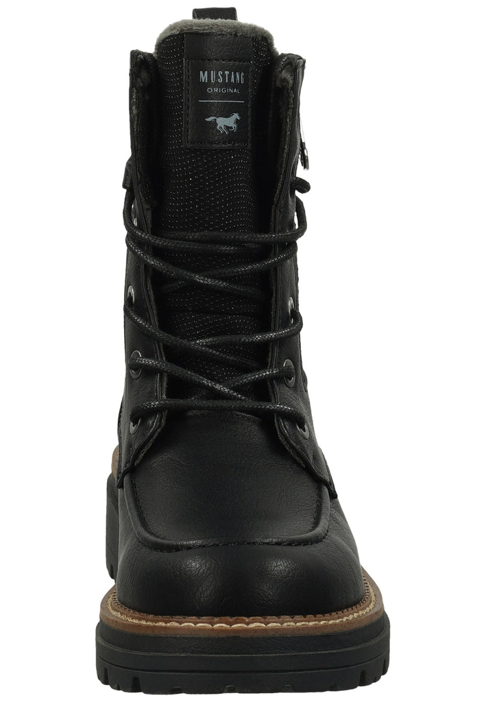 Mustang Stiefelette Lederimitat Schwarz